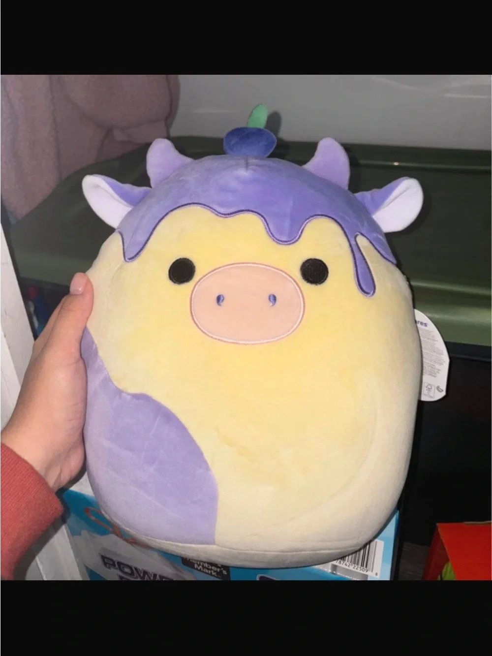 Squishmallows Purple & Yellow Cow Plush